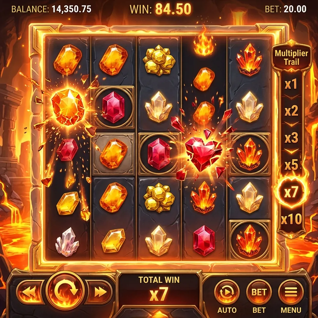 Слот с каскадными выигрышами