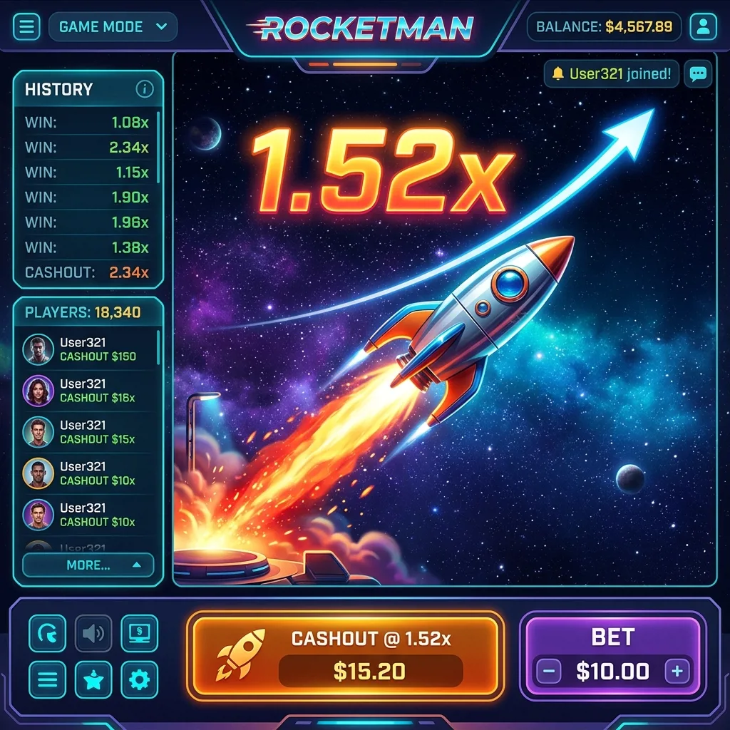 Игровой автомат Rocketman ракета